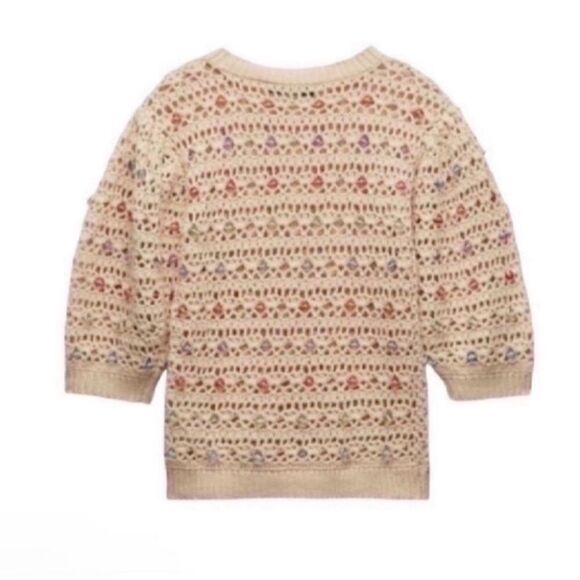 Zara Beige Beaded Sweater(Size Small) - Picture 4 of 8